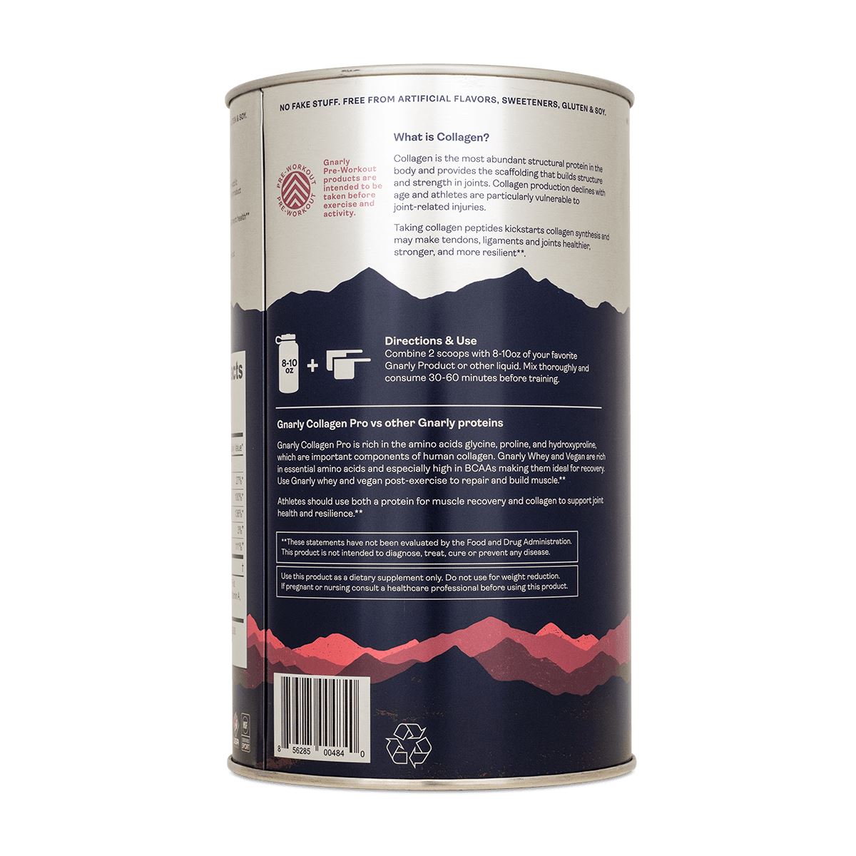 Gnarly Collagen Pro Back of Package