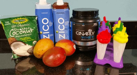 Gnarly  Protein Popsicles: Coconut Mango &amp; Chocolate