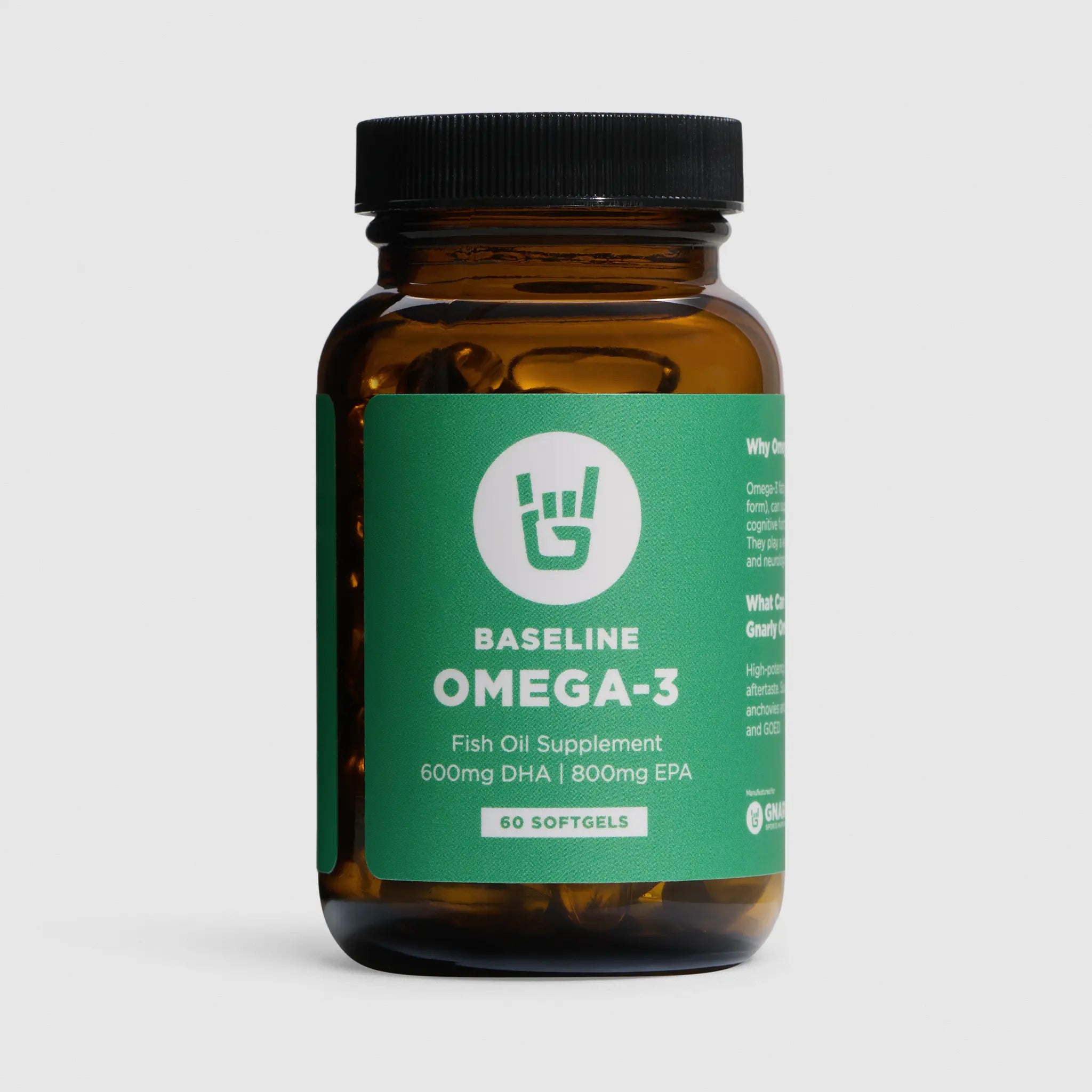 Gnarly Baseline Omega-3 Fish Oil Capsules 