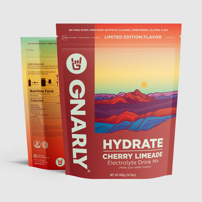 Gnarly Hydrate Cherry Limeade package on white background