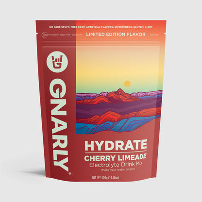 Gnarly Hydrate Cherry Limeade package on white background