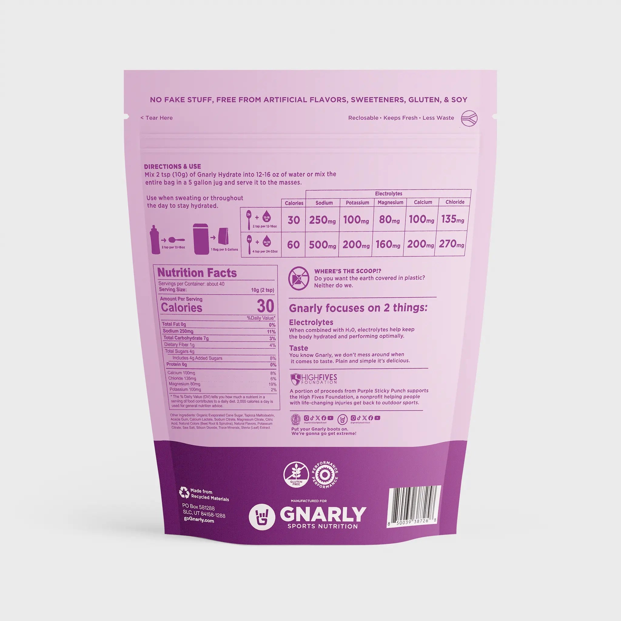 Gnarly Hydrate Purple Sticky Punch - Gnarly Nutrition