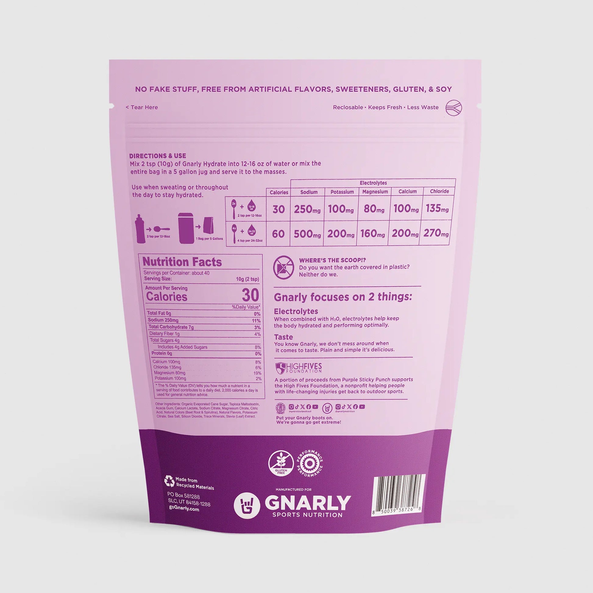 Gnarly Hydrate Purple Sticky Punch - Gnarly Nutrition