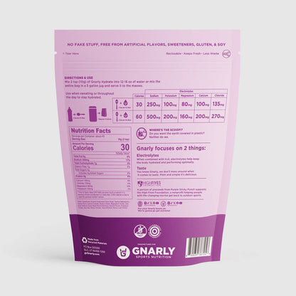 Gnarly Hydrate Purple Sticky Punch - Gnarly Nutrition