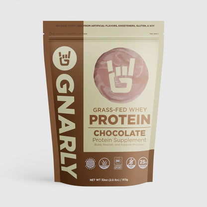 Gnarly Grass-fed Whey Chocolate Protein powder 
