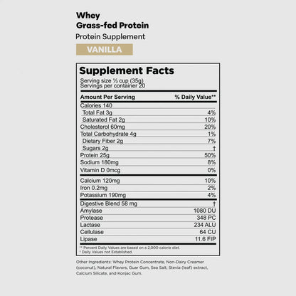 Grass-Fed Whey Protein