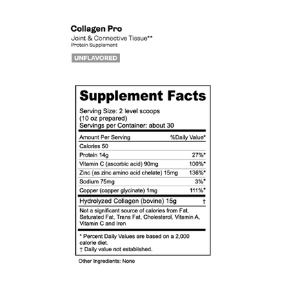 Gnarly Collagen Pro unflavored dietary supplement package