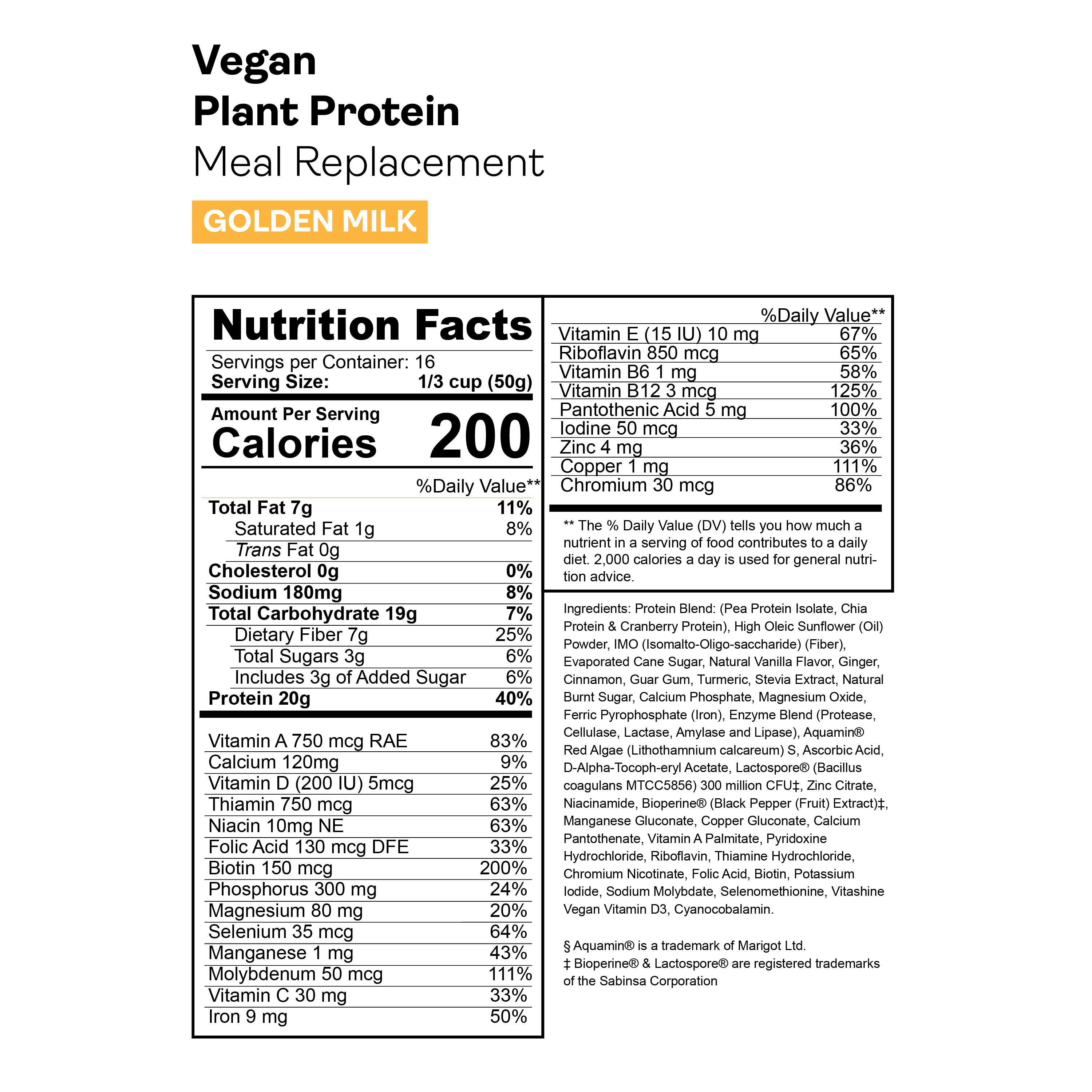 Golden Milk | Vegan Protein - Gnarly Nutrition