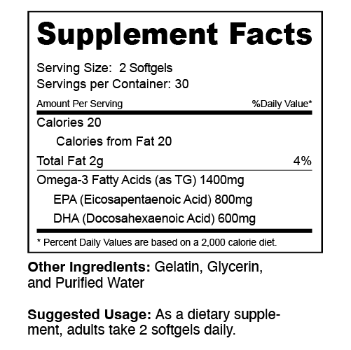 Gnarly Baseline Omega-3 Fish Oil Capsules 