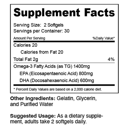 Gnarly Baseline Omega-3 Fish Oil Capsules 